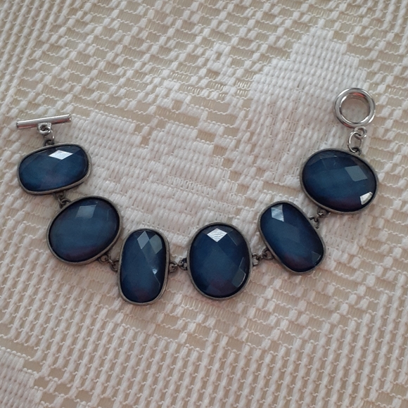 Vintage Fashion Blue Beads Bracelet - Picture 5 of 5